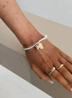 Princess Polly Daintree Charm Bracelet  Gold Cheap