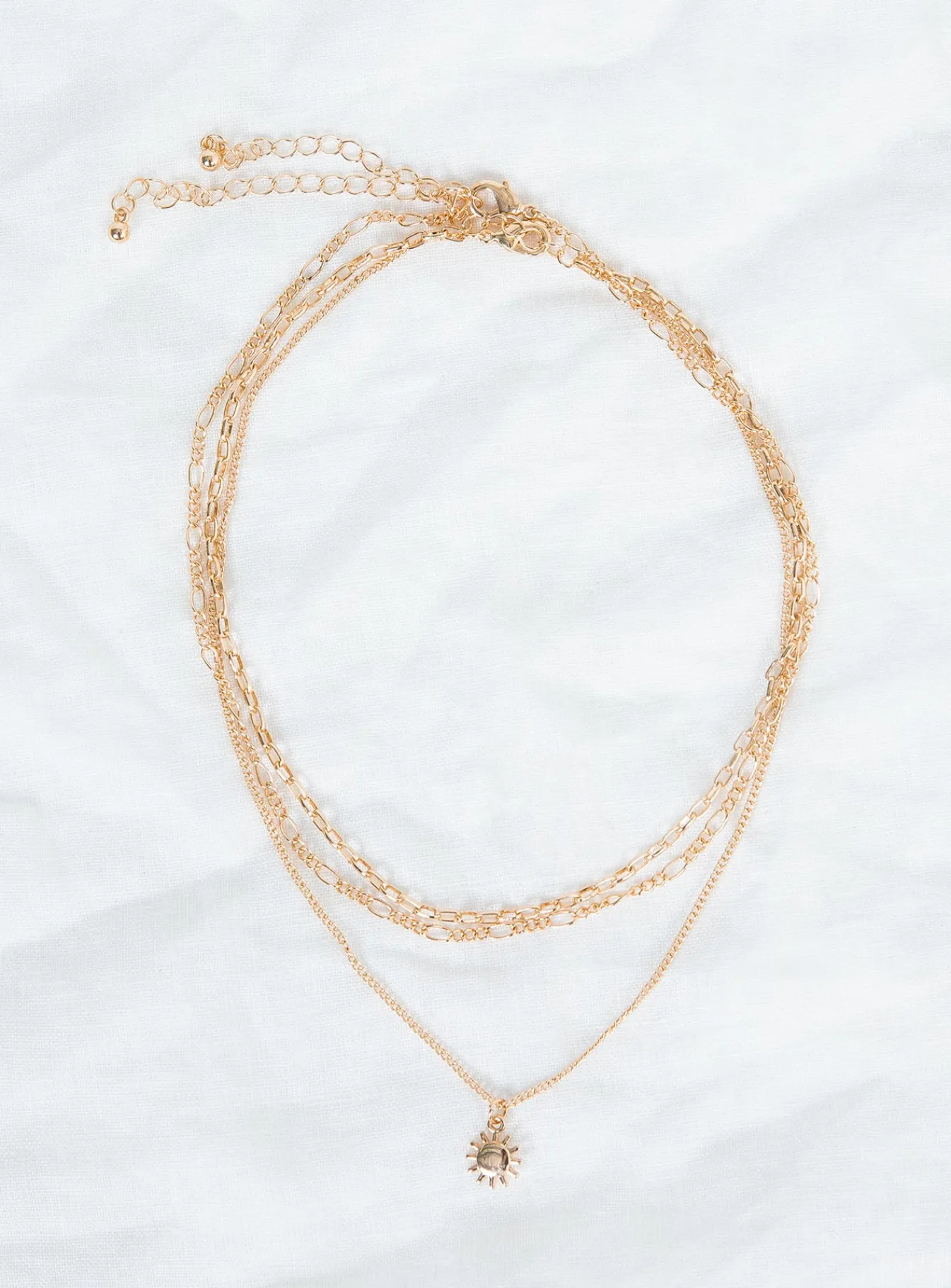 Princess Polly Dainty Sun Necklace Set Gold Store