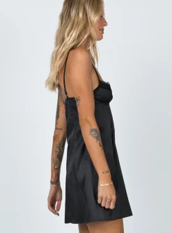 Princess Polly Dale Mini Dress  Black Outlet