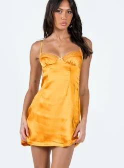 Princess Polly Dale Mini Dress  Orange Online