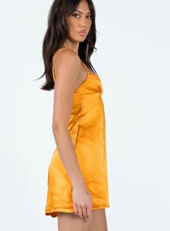 Princess Polly Dale Mini Dress  Orange Online