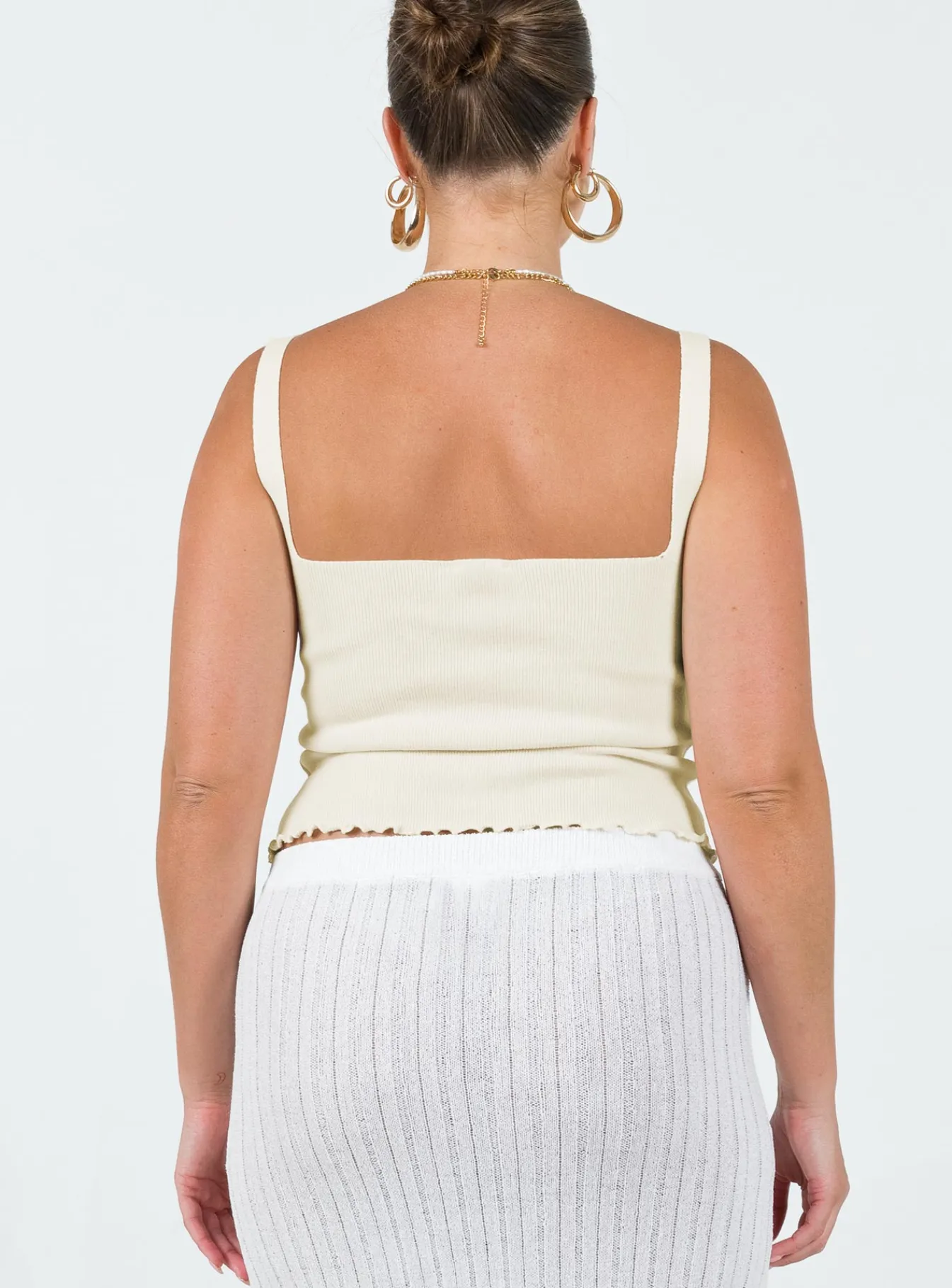 Princess Polly Dalma Twist Top Ivory Shop