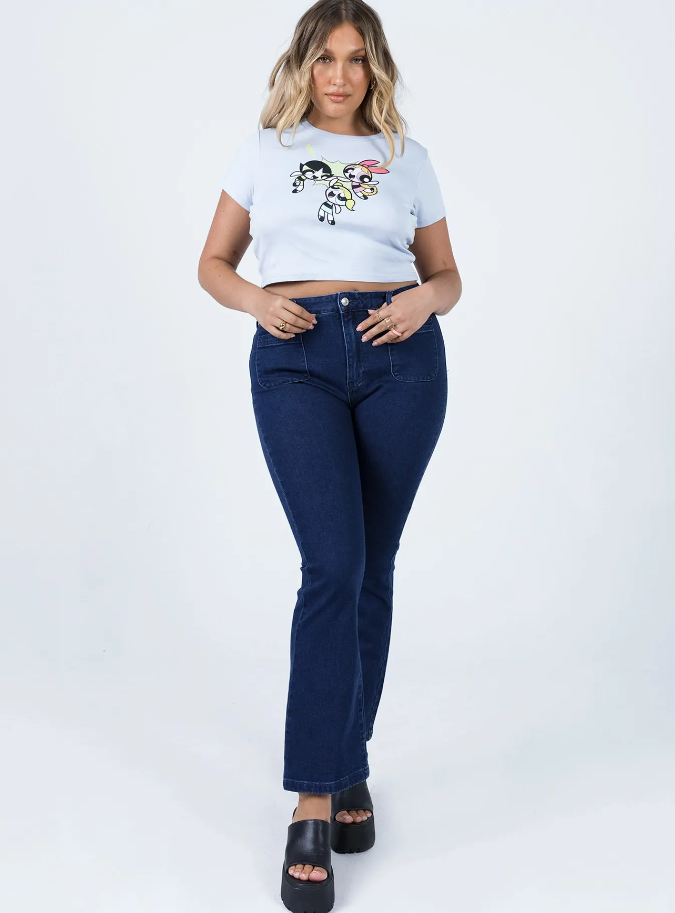 Princess Polly Dalta Mid Rise Flarejeans Denim Store