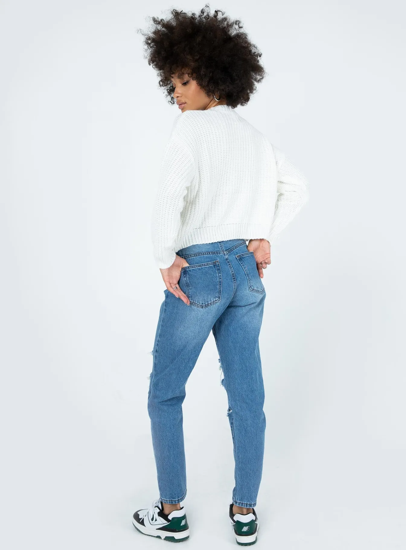 Princess Polly Damion Ripped Momjeans Denim Best