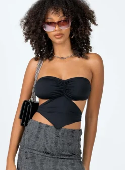 Princess Polly Damon Top  Black Fashion