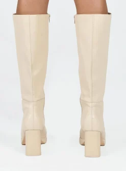 Princess Polly Danai Boots  Cream Store