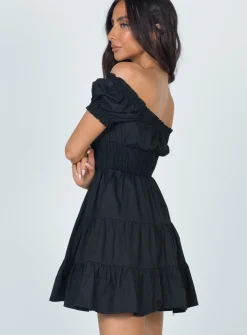 Princess Polly Daniela Mini Dress  Black New