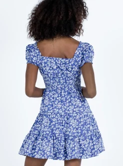Princess Polly Daniela Mini Dress Blue Floral Shop