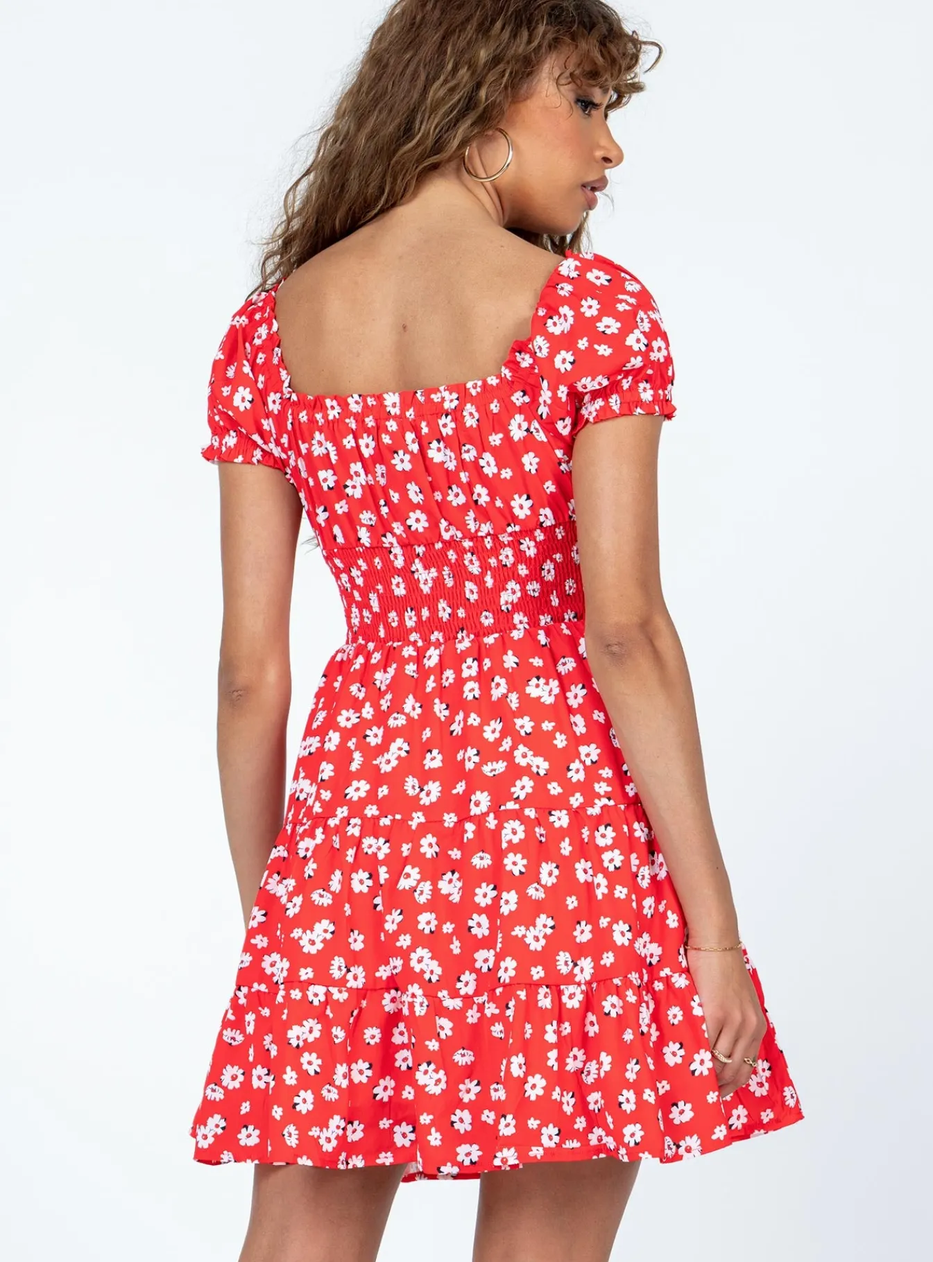 Princess Polly Daniela Mini Dress Floral Red Fashion