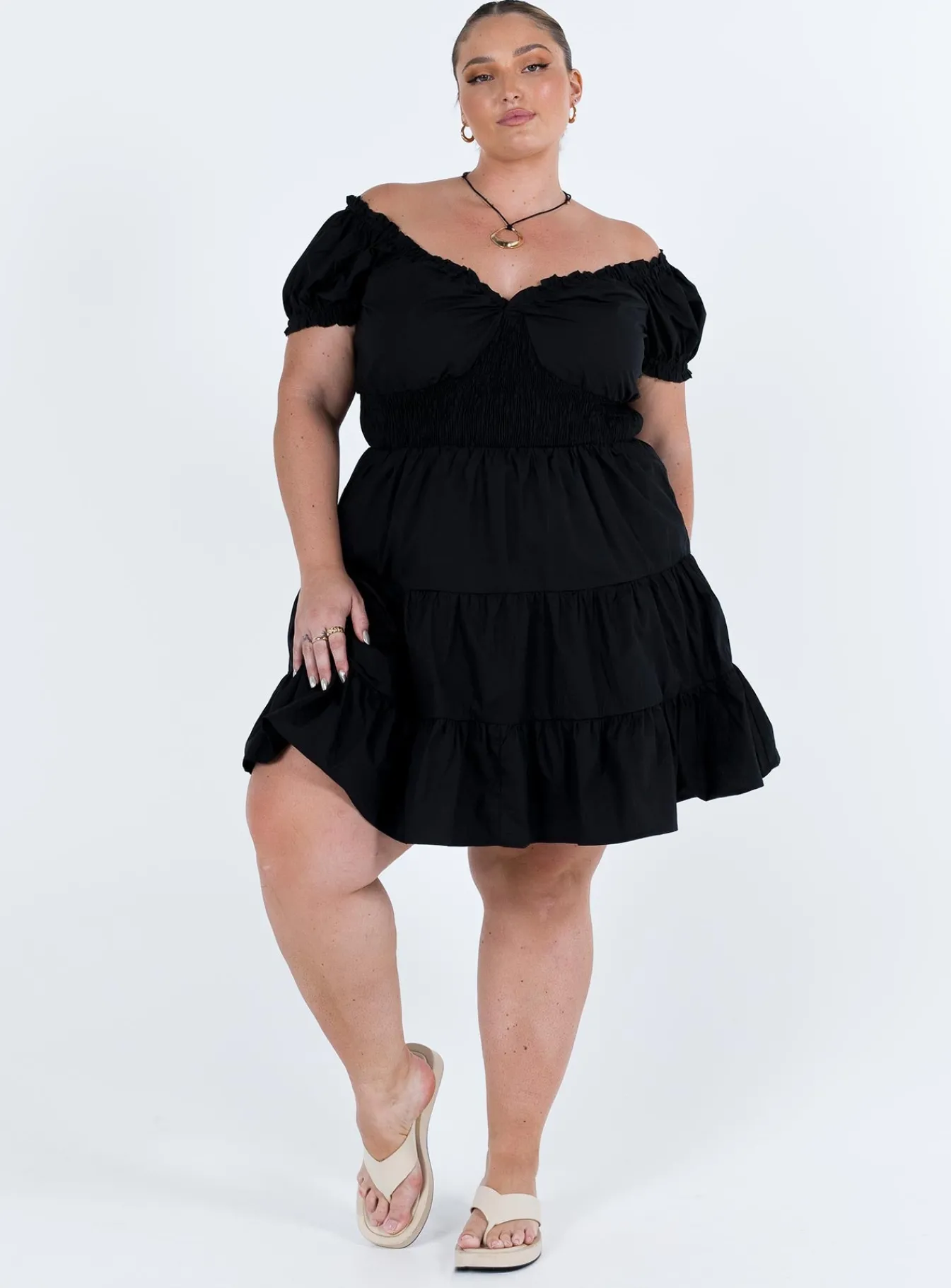 Princess Polly Daniela Mini Dresscurve Black Clearance