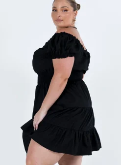 Princess Polly Daniela Mini Dresscurve Black Clearance