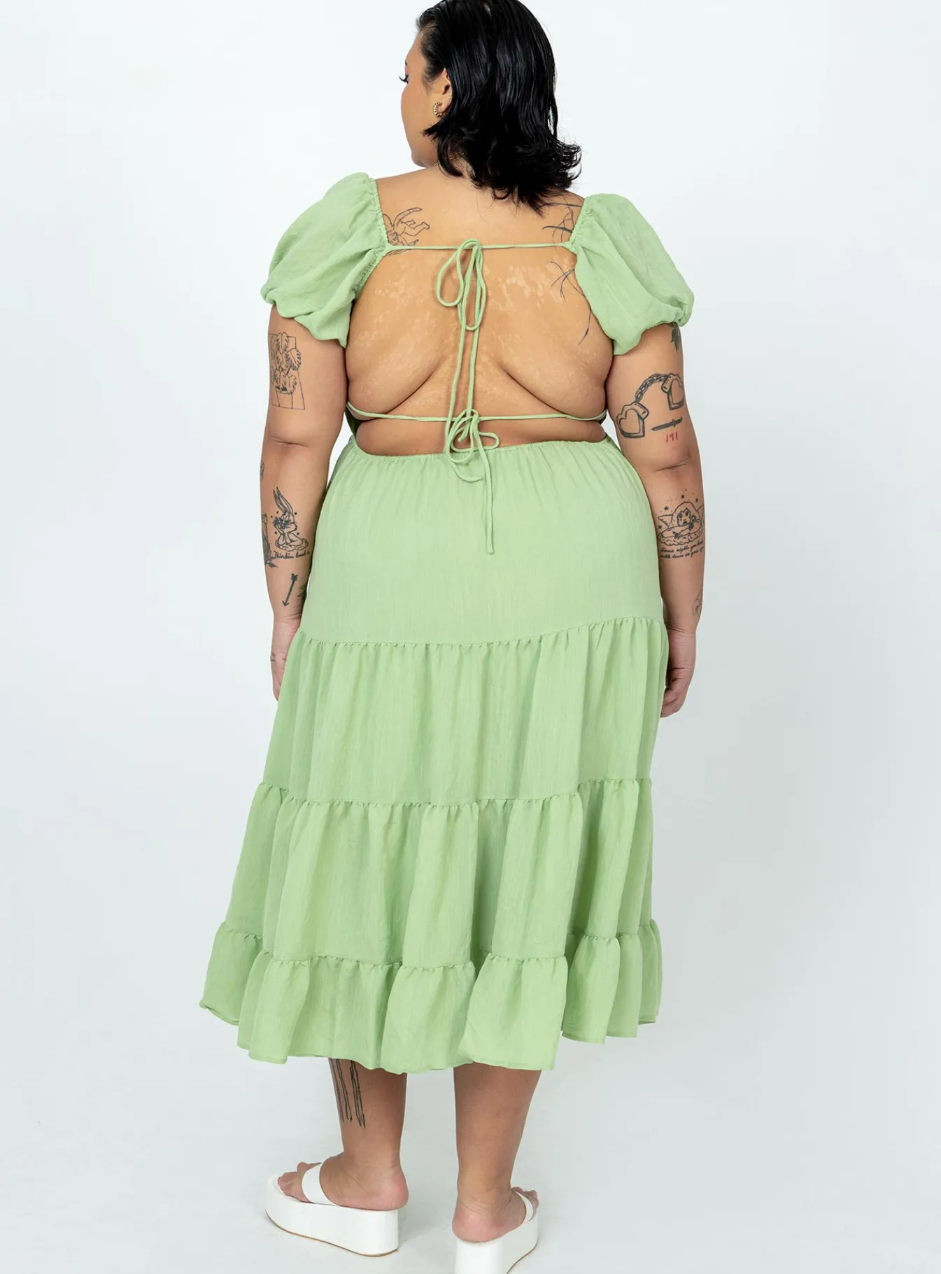Princess Polly Danny Midi Dresscurve Green Store