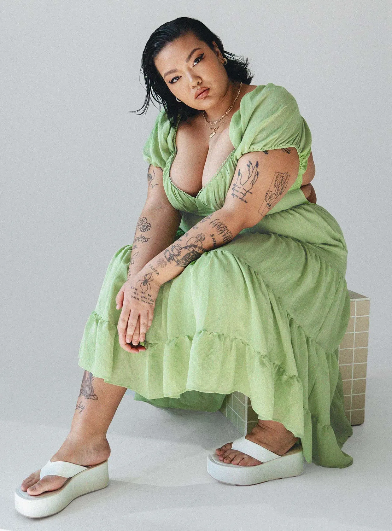 Princess Polly Danny Midi Dresscurve Green Store