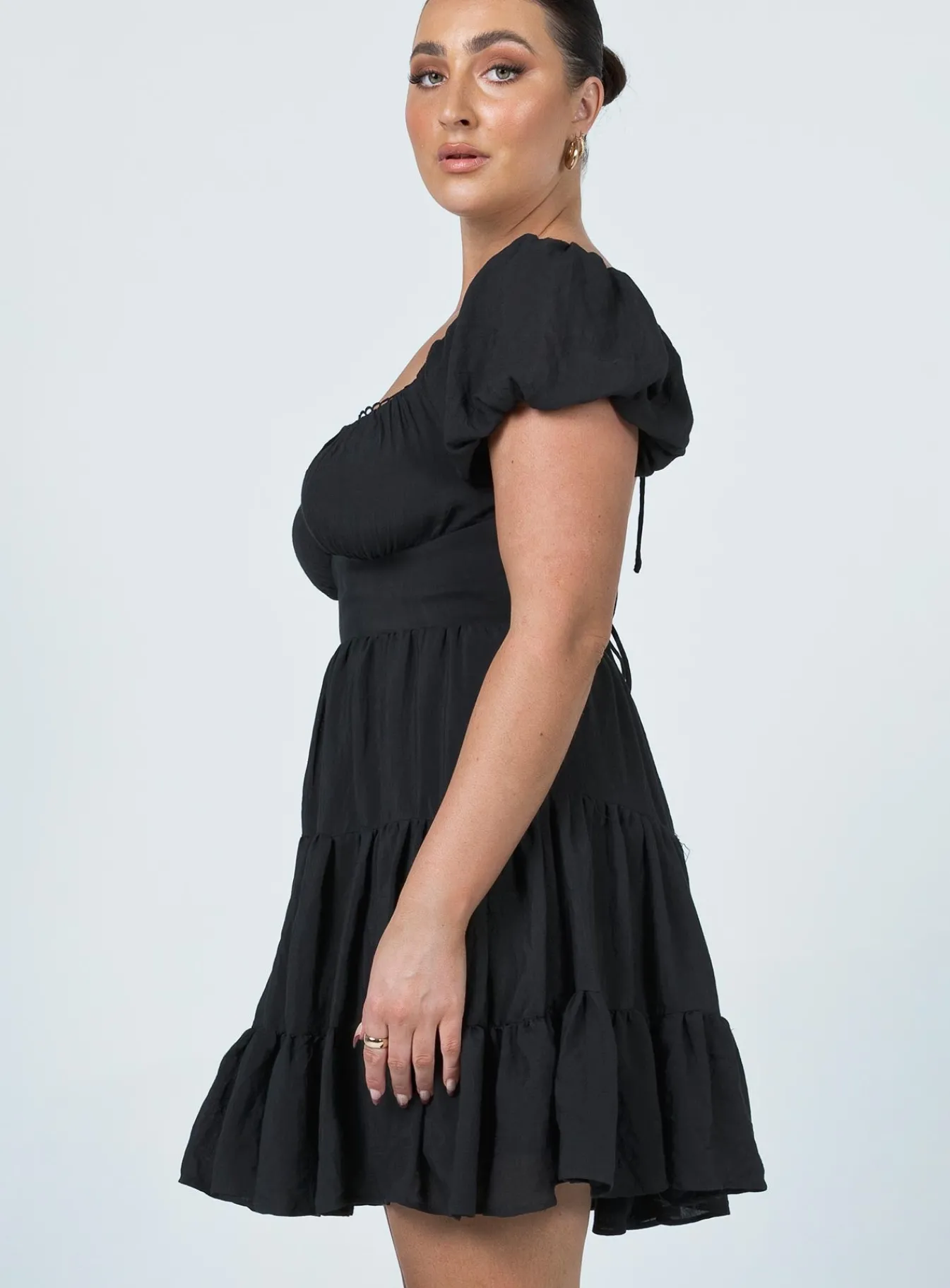 Princess Polly Danny Mini Dress Black Clearance