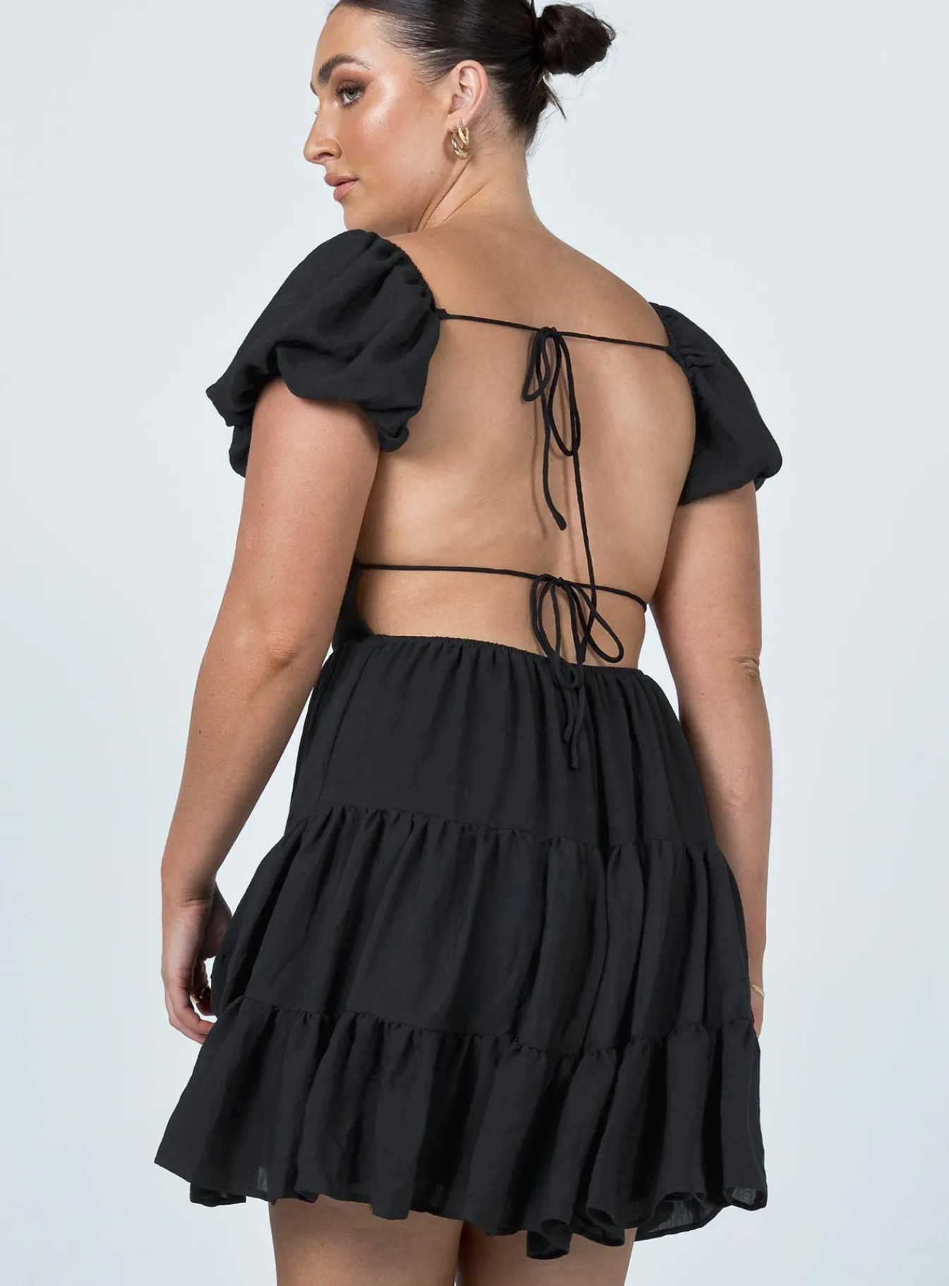 Princess Polly Danny Mini Dress Black Clearance