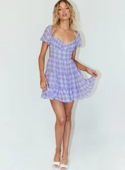 Princess Polly Danny Mini Dress Lilac Cheap