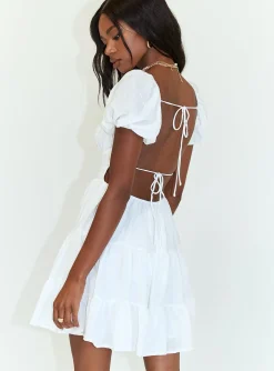 Princess Polly Danny Mini Dress  White Shop