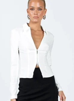 Princess Polly Dansie Top White Flash Sale