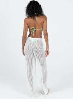 Princess Polly Darcie Knit Pants  White New