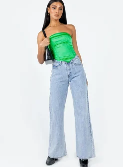 Princess Polly Daris Strapless Top  Green Fashion