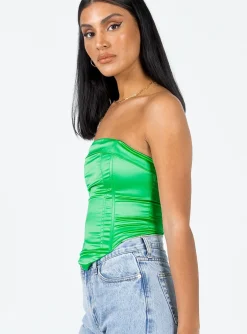 Princess Polly Daris Strapless Top  Green Fashion