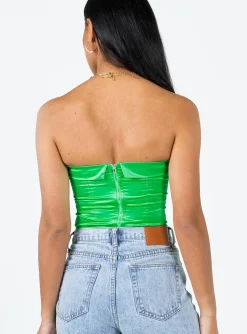 Princess Polly Daris Strapless Top  Green Fashion