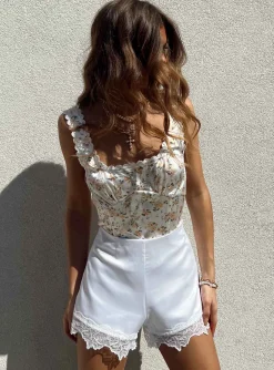 Princess Polly Darlene Shorts  White Hot