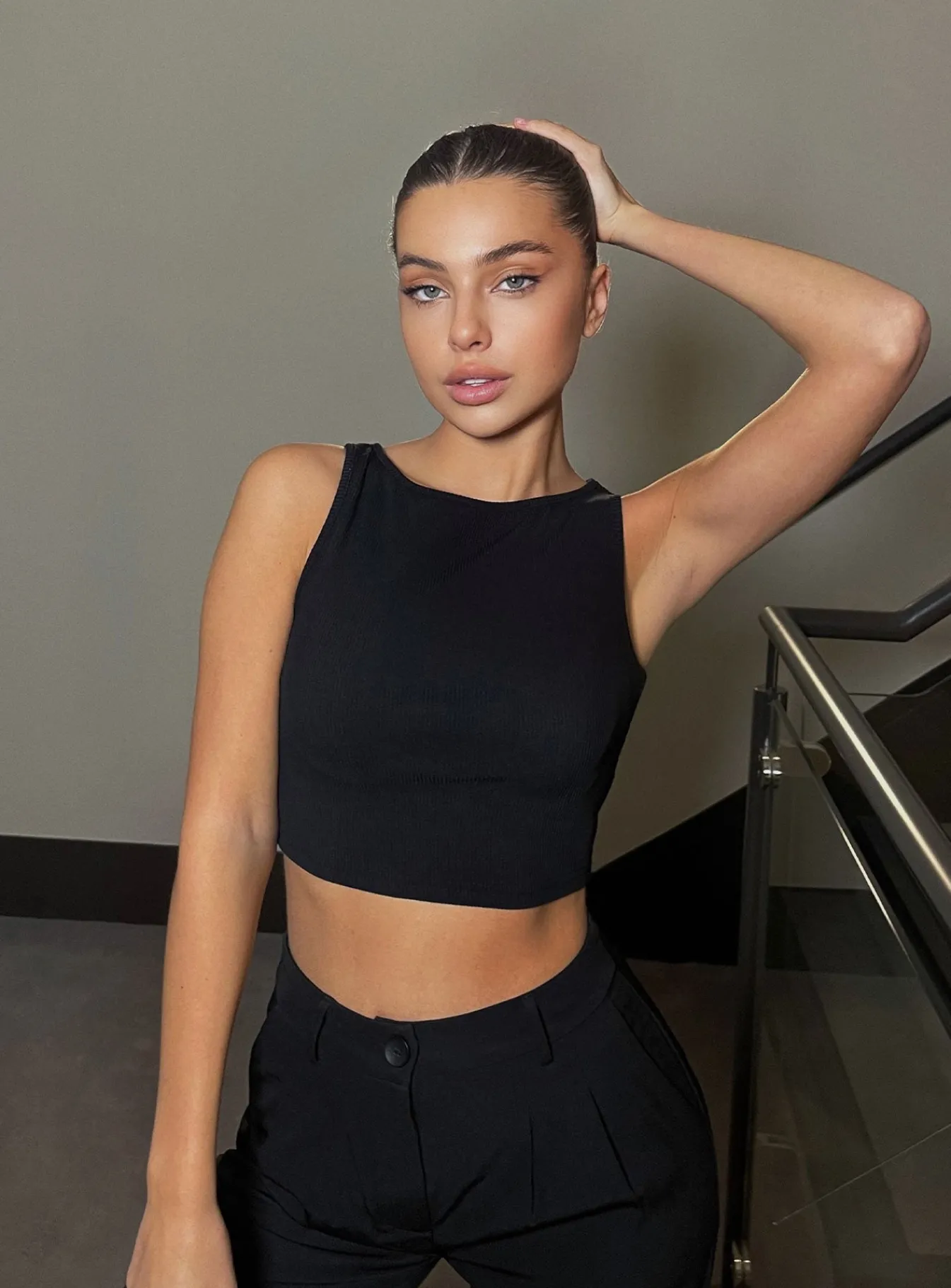 Princess Polly Darlington Crop Top Black Cheap