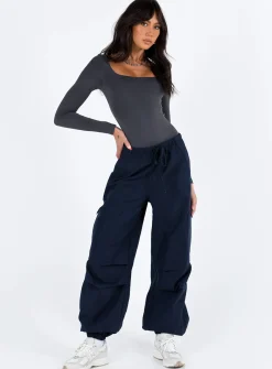 Princess Polly Daughtrey Cargo Pants  Navy Clearance