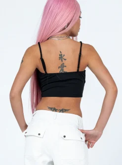 Princess Polly Davall Top Black Shop