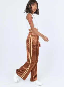 Princess Polly Dave Trackpants  Brown Best Sale