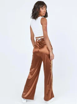 Princess Polly Dave Trackpants  Brown Best Sale