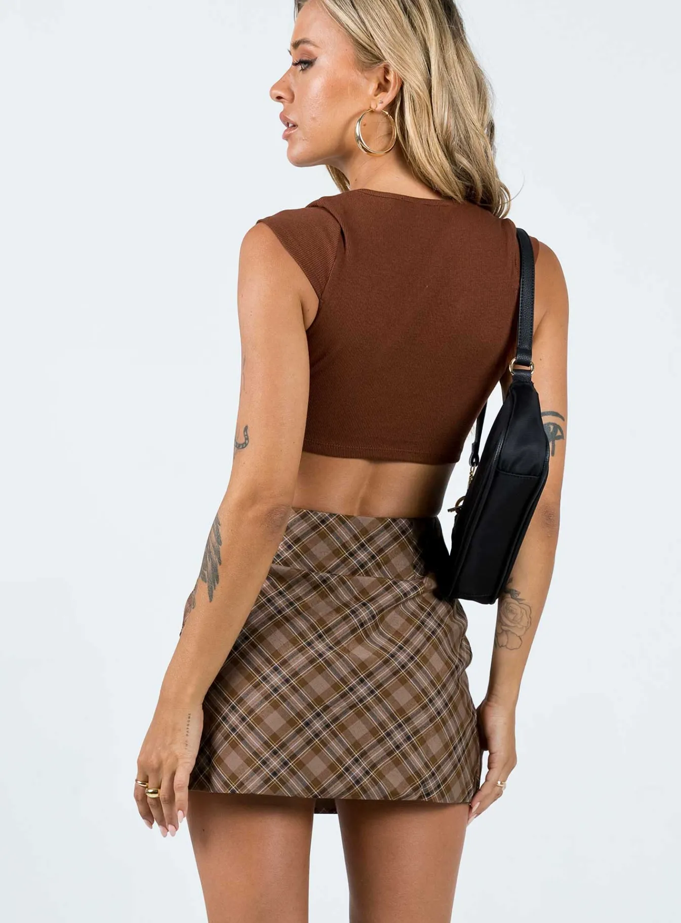 Princess Polly Davenport Mini Skirt Brown Online