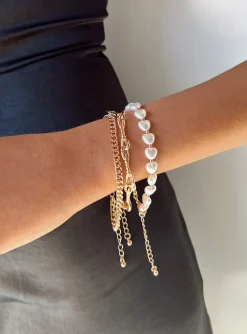 Princess Polly Davide Bracelet Pack  Gold Outlet