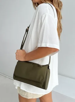 Princess Polly Davie Crossbody Bag  Khaki Sale