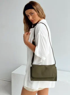 Princess Polly Davie Crossbody Bag Khaki Sale