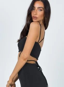 Princess Polly Davina Top  Black Sale