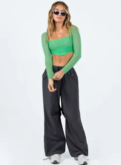 Princess Polly Davo Top  Green Discount