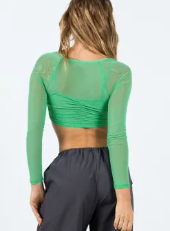 Princess Polly Davo Top  Green Discount