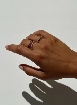Princess Polly Dawney Ring Pack  Gold Hot