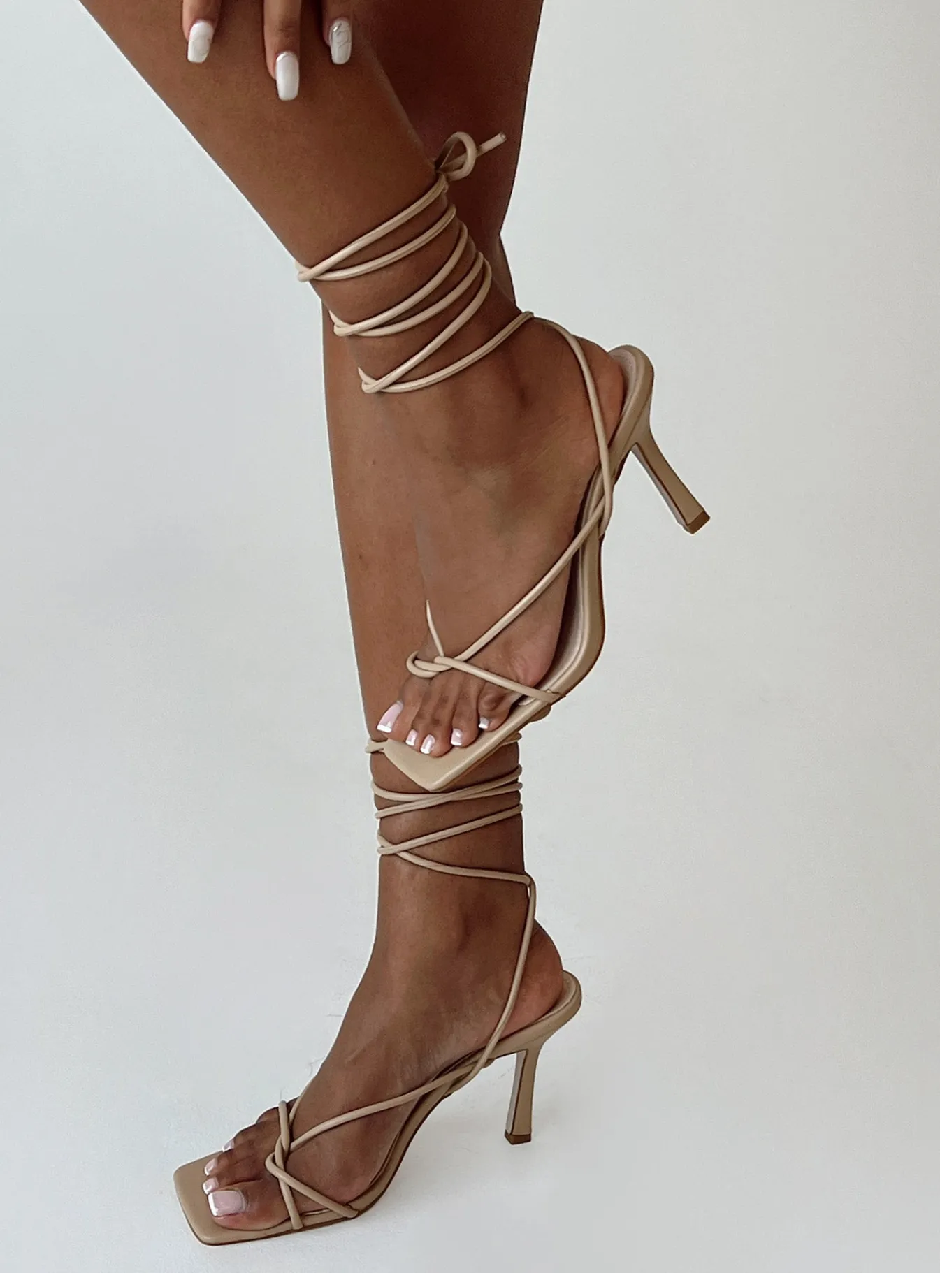 Princess Polly Dawson Heels Camel Shop