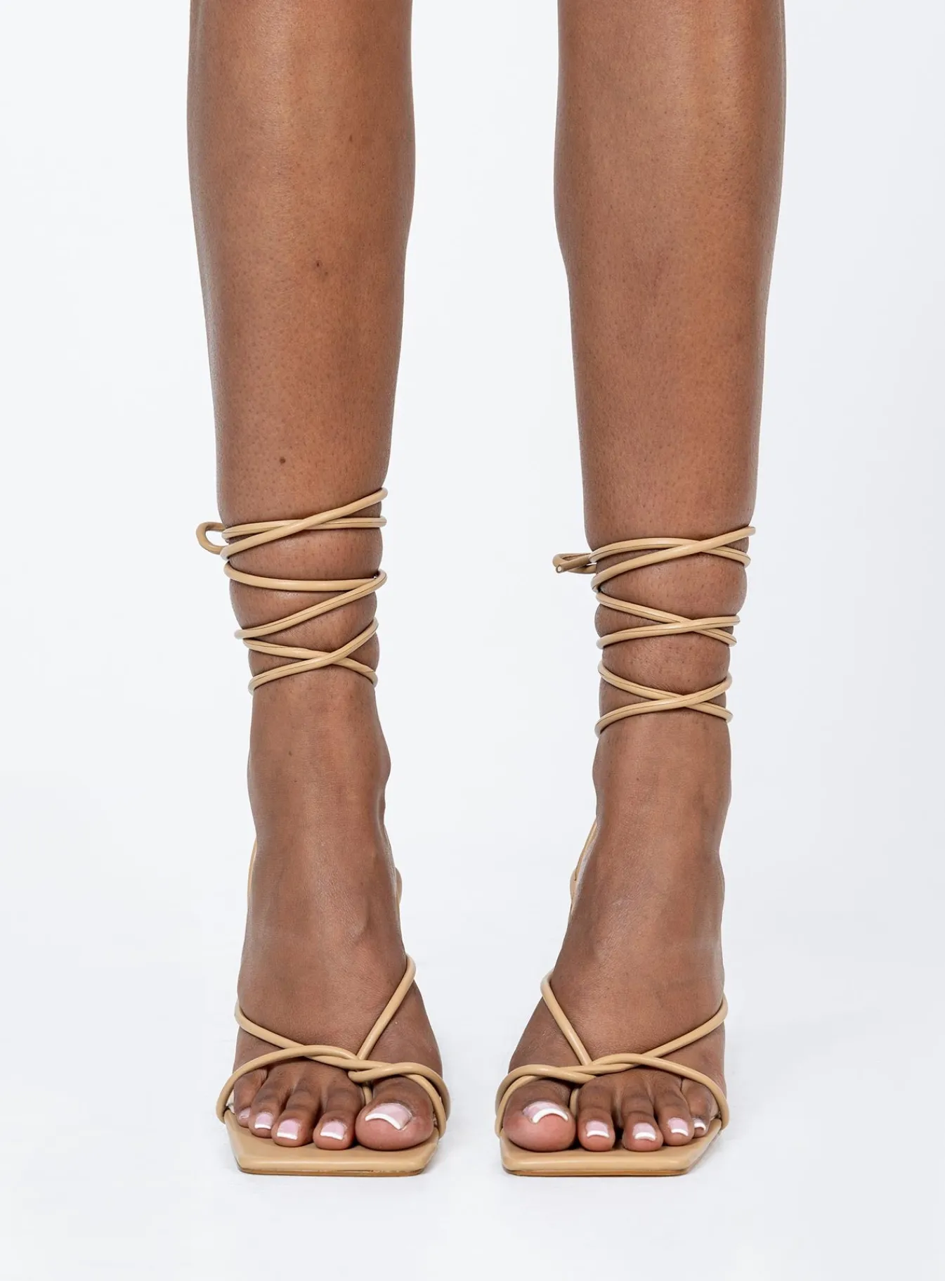 Princess Polly Dawson Heels Camel Shop