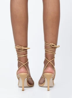 Princess Polly Dawson Heels Camel Shop