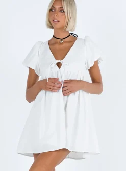 Princess Polly Daxton Mini Dress  White Store