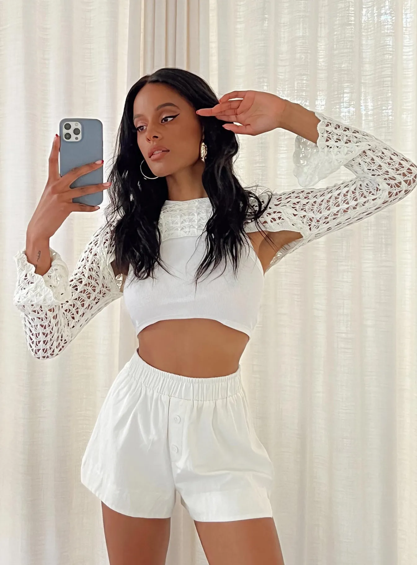 Princess Polly Day Dream Shorts White Fashion
