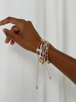 Princess Polly Day Dreamer Bracelet Set  Multi Clearance