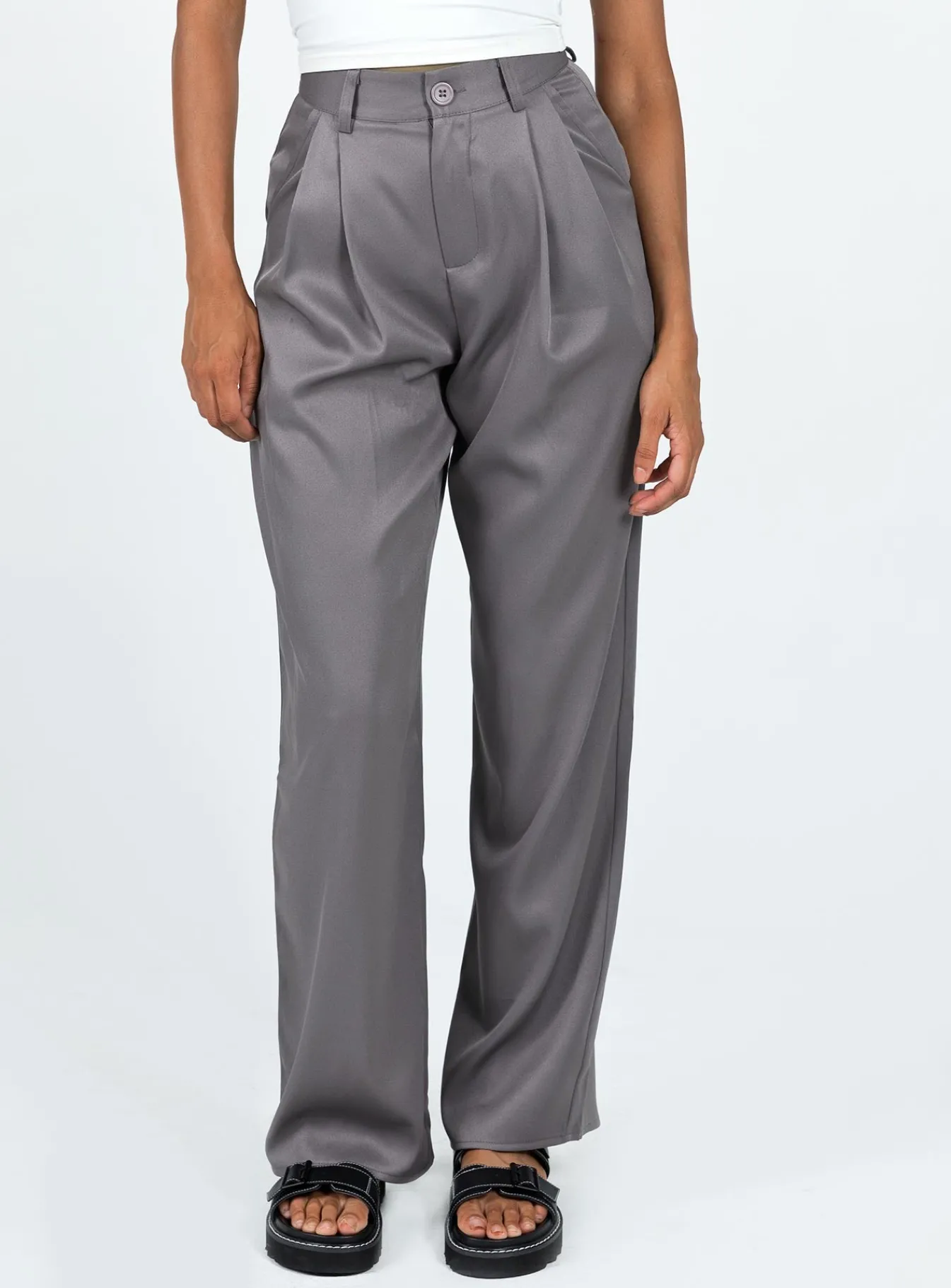 Princess Polly Deagon Pants Grey Cheap
