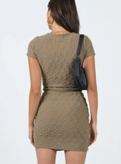 Princess Polly Dealio Mini Dress Beige Outlet
