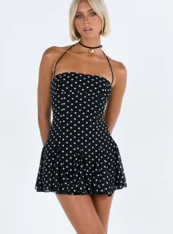Princess Polly Delamere Mini Dress Black / White Discount