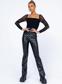 Princess Polly Delany Bodysuit Black Fashion